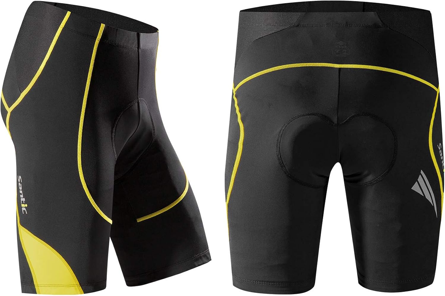 Santic Cycling Shorts Men's Bike Biking Bicycle Pants Tights 4D Coolmax Padded: Clothing