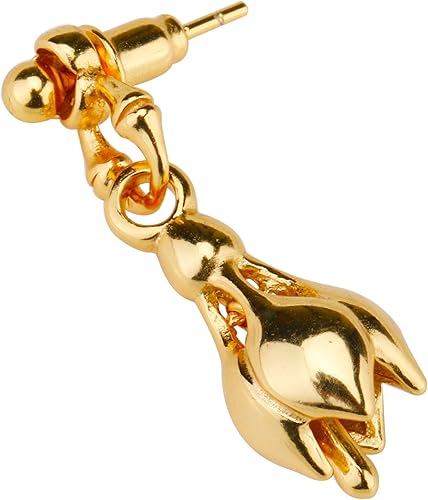 Amazon Silverkyasya シルバー925 22kgp 金 ゴールド ティアベルピアス 22k Gpドロップ ピアス フラワー ティア ピアス ベル 鈴 片耳 ジュエリー 通販