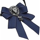 Luckyvestir Bow Ties for Men Women Large Big Rhinestone Mens Bow Tie Pre-tied Bowtie for Evening Party Show Dress Suit Tuxedo