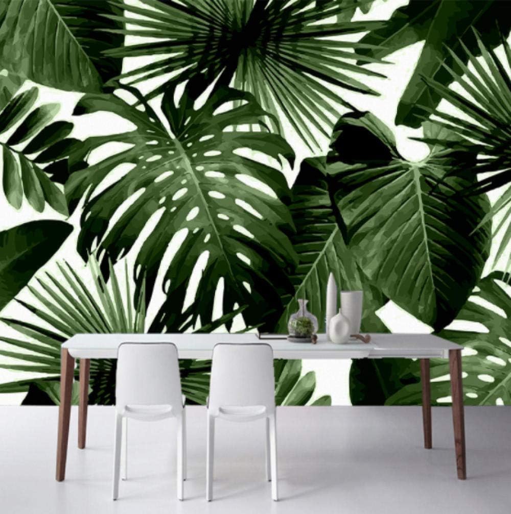 Feisenbz Custom Photo Wallpaper Retro Tropical Rain Forest Palm Banana Leaves 3D Wall Mural Cafe Restaurant Theme Hotel Backdrop Frescoes