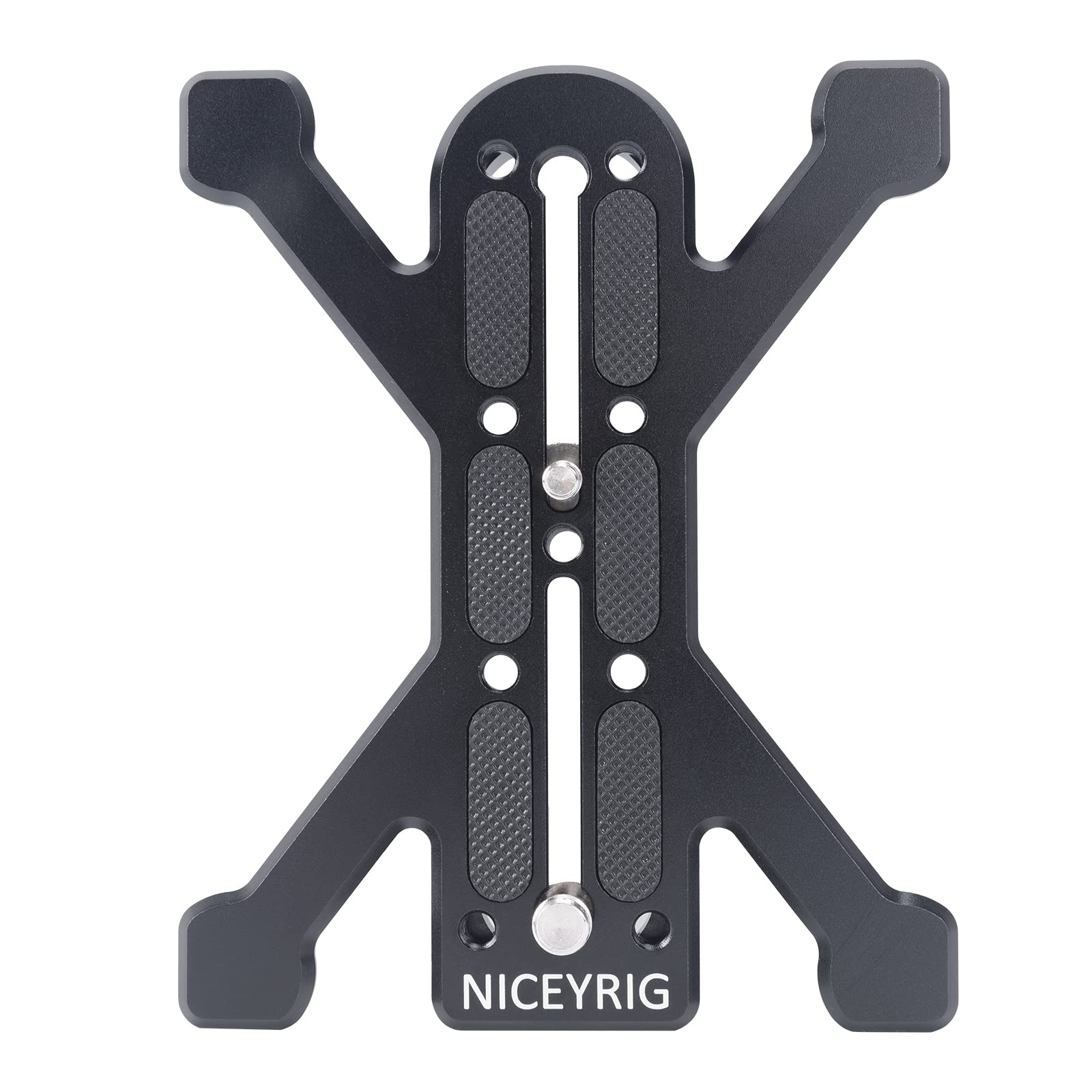 NICEYRIG Quadruped Quick Release Base Plate for DSLR Camera, Cinema Camera, Camcorder Compatible with Arca-Swiss Standard Tripods[Plus Version]