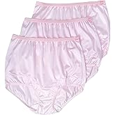 Dixie Belle Women's Underwear Nylon Brief High Waist Scallop Trim 3-Pack 719