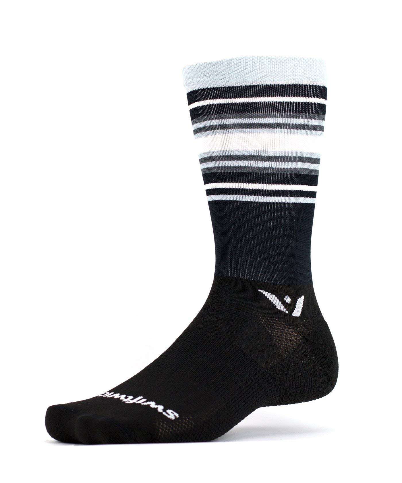 Swiftwick ASPIRE SEVEN Cycling Socks, Firm Compression Fit, Tall Crew