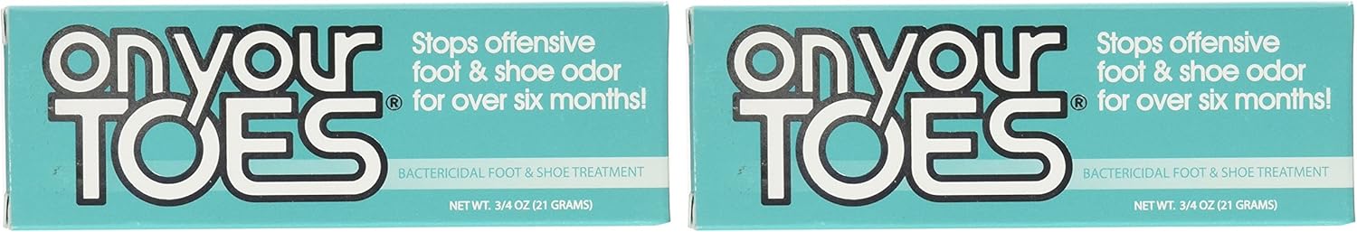 On Your Toes Foot Bactericide Powder - Eliminates Foot Odor for Six Months, 21 grams (One Pack): Health & Personal Care