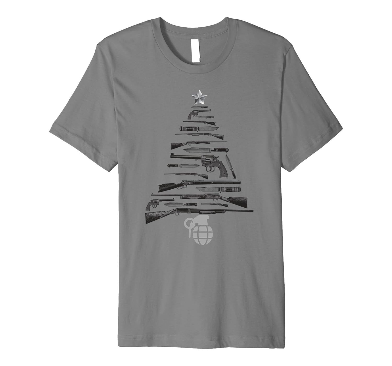 Vintage Hunting Knives & Guns Christmas Tree T-Shirt-ANZ