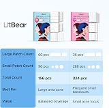 LitBear Large Pimple Patches Hydrocolloid 156 Patches 5 Sizes view 8