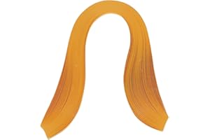 Voluxe Origami Paper, Quilling Paper 600 Stripes 3mm Width Pure Color for Child for Festival(Orange, 12)