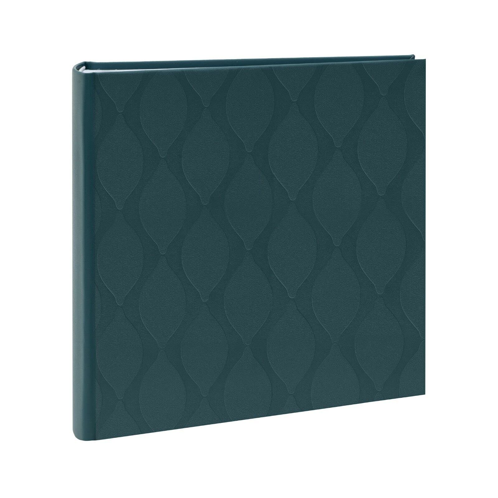 Kenro Inca Series Green Textured Photo Album for 200 Photographs 6x4 Inch / 10x15cm with Slip-in Pages and Memo Space - KIN101GN