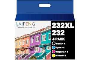 232XL T232XL Ink Cartridge Combo Pack Latest Upgrade Remanufactured for Epson 232XL T232XL Ink Cartridges for Expression Home