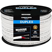 1/0 Gauge Primary Boat Cable - 20 Ft Marine Grade Wire Tinned Oxygen-Free Copper - 1/0 AWG UL 1426 Standard PVC Wire For Boat, Automotive, Speakers