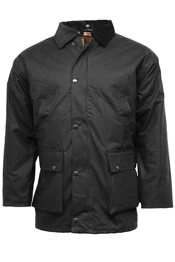 Mens Premium British Unpadded Wax Rain Jacket / Coat by GAME Amazon.co