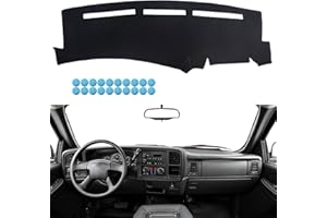 Dimeani Dashboard Cover fit for Chevy Silverado 1999 2000 2001 2002 2003 2004 2005 2006, Dash Cover fit for Chevrolet Tahoe Suburban Avalanche, Dashboard Mat fit for GMC Sierra Yukon