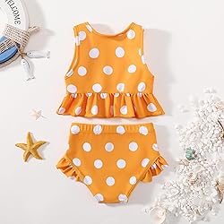 YWFSHOP Toddler Baby Girls Swimsuit Cute Ruffle 2