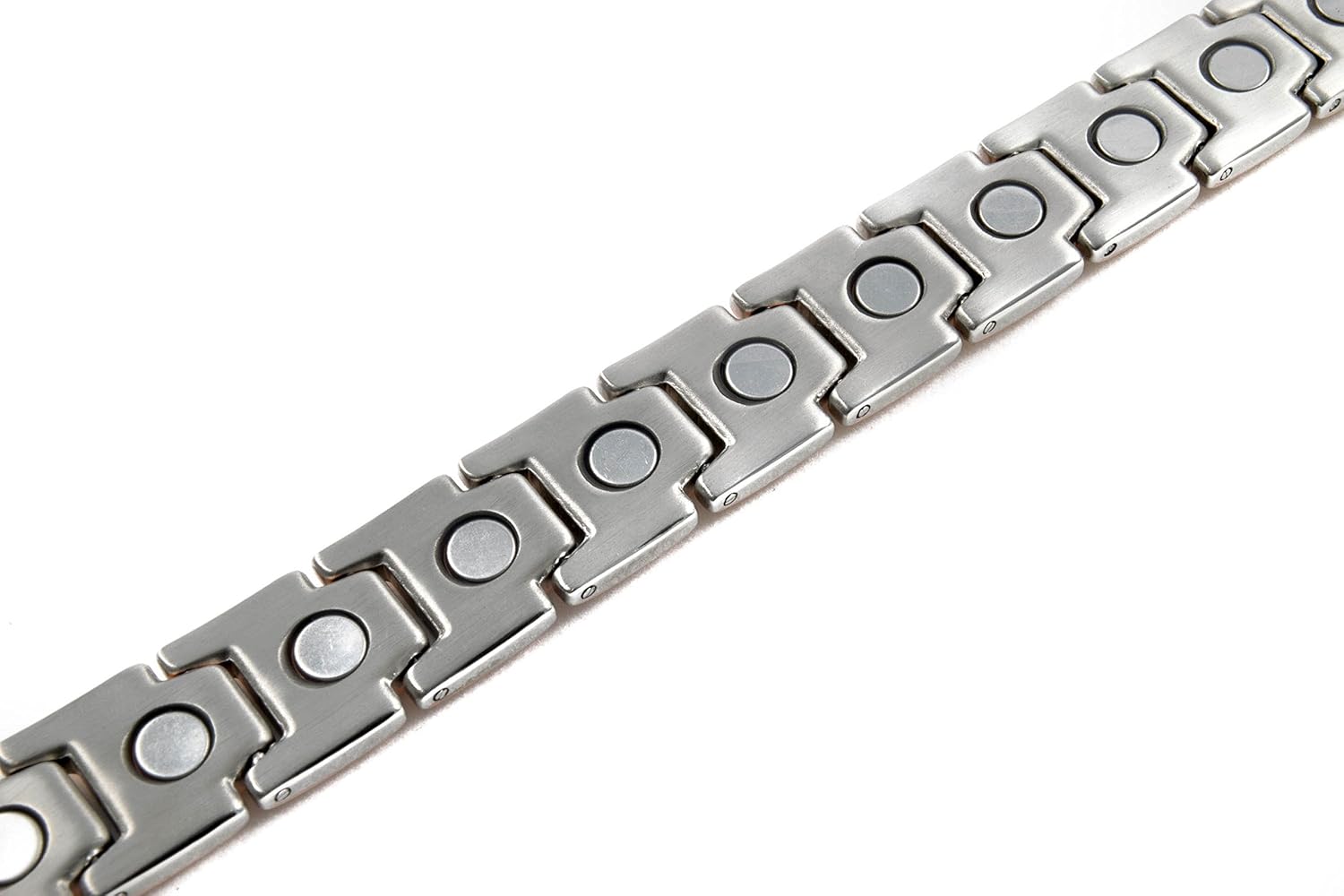 Elegant Titanium Magnetic Therapy Bracelet Pain Relief for Arthritis and Carpal Tunnel (Silver): Health & Personal Care