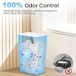 RTWDKFQ 3 Pack 4 Gallon Bathroom Small Trash Can