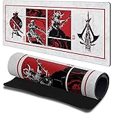 Head Case Designs Officially Licensed Assassin's Creed Character Art Shadows Graphics 23.62 x 11.81 x 0.12 inches (600 x 300 mm) - L Gaming Office Desk PC Keyboard Mouse Mat Pad