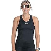 Zoot Women's Core Tri Racerback Tank, Performance Triathlon Race Tank Top, UPF 50+ Fabric, Rear Pockets, Built-in Bra Support