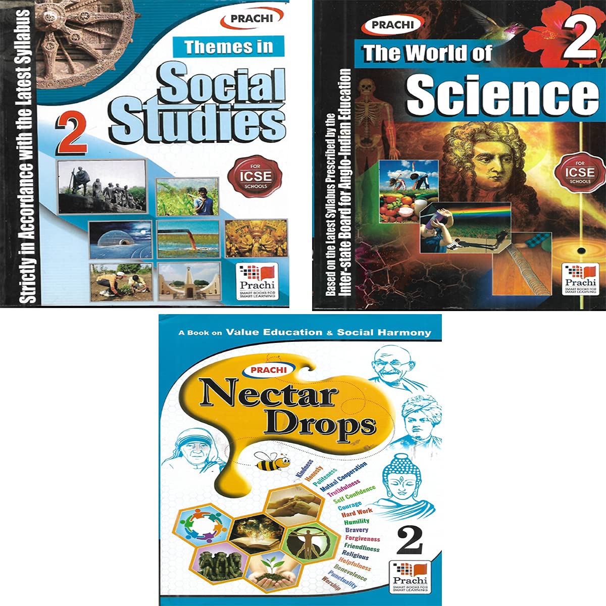 ICSE The World Of Science + Themes in Social Studies + Nectar Drop (Pack of 3 book) Class 2 ICSE The World Of Science + Themes in Social Studies + Nectar Drop (Pack of 3 book) Class 2