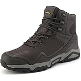 NORTIV 8 Men's Mid Waterproof Hiking Boots Outdoor Lightweight Trekking Mountaineering Camping Shoes