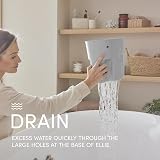 Shnuggle Ellie Bath Toy Storage Scoop Organiser Drip Tray 98% Recycled view 4