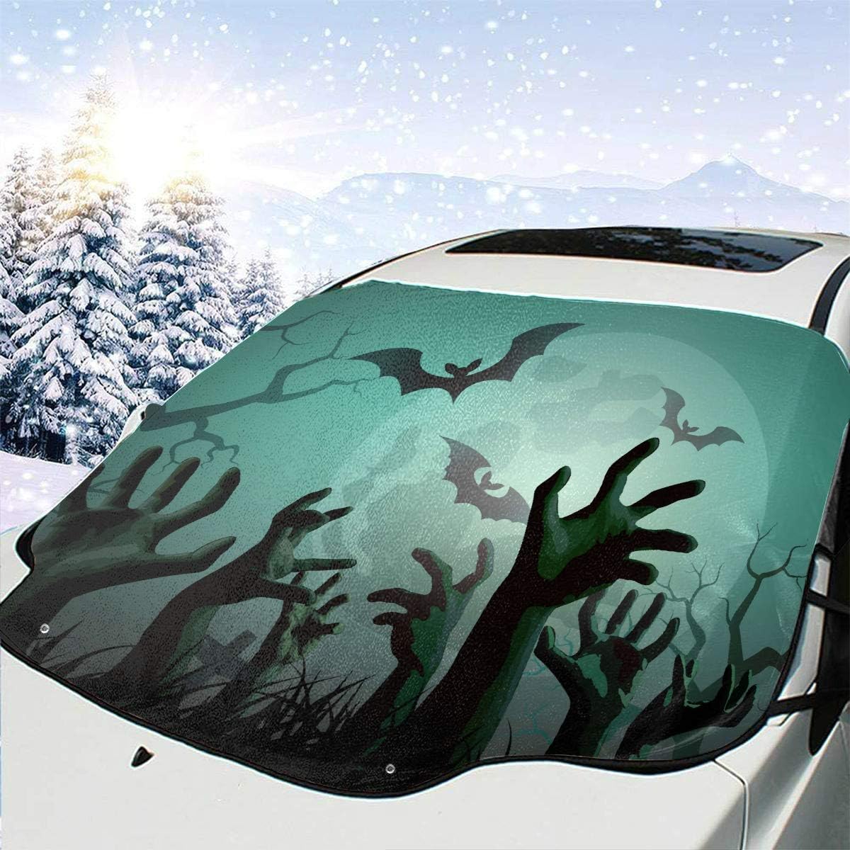 Car Side Window Shade Halloween Thrilling Zombie