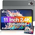 DOOGEE T30S Android Tablet 2.4K 11 Inch, Tablets with 16GB+256GB 1TB Expand, Octa-Core Gaming Tablet with 8580mAh Large Battery, 5G WiFi+4G LTE, 13MP+8MP, BT5.0 Gray