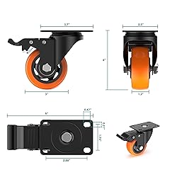 3 Inch Heavy Duty Plate Casters Swivel Caster