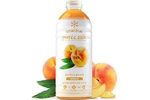 Smartfruit Perfect Peach + Energy, 100% Real Fruit Purée, Non-GMO, No Additives, Vegan - 48 Fl. Oz