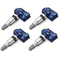 MORESENSOR Compact PRO Series 433MHz TPMS Tire Pressure Sensor 4-Pack | Preprogrammed for Select 850+ European/American Brand Models | Replacement for 56029398AA | Clamp-in | KX-S033-4
