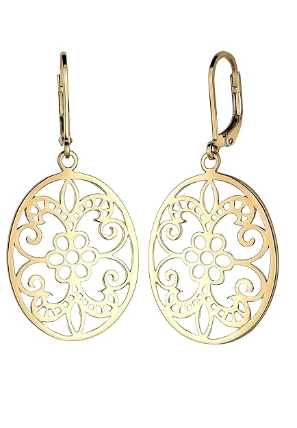 Elli Damen Ohrringe mit Ornament Orientalisch Floral Romantisch in 925 Sterling Silber