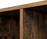 VASAGLE Bookcase 6 Compartment Storage Shelf Rustic Brown LBC203BX view 9