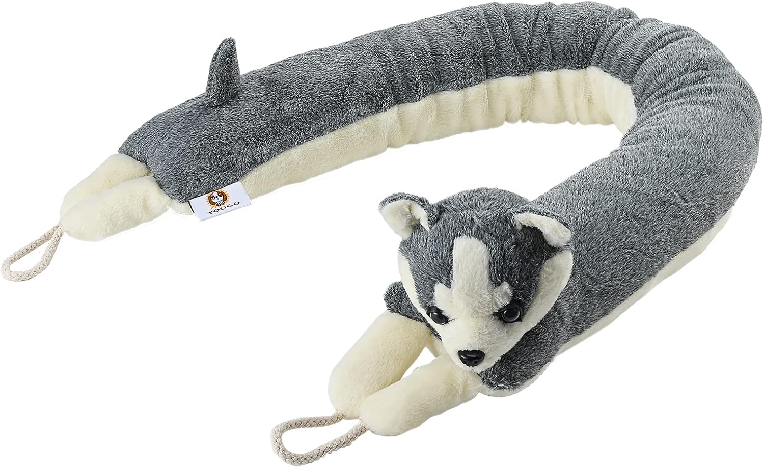 Draft Stoppers - YOOGO Door Draft Stopper, 36 in, Door Snake Draft Insulation Stopper, Weighted Blocker with Hook Loops, Energy Saving & Weather Stripping (Husky Gray, 36 Inches)