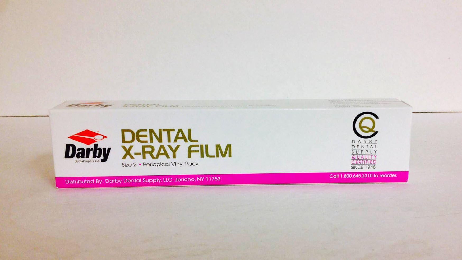Dental XF-57 Periapical X-Ray Film Size 2 for Automatic Or Manual Processing 130 2-Film Packets D-Speed