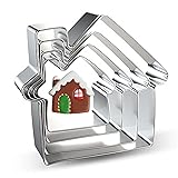 House Cookie Cutters Shapes Set - 4 Pieces