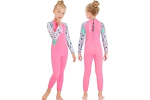 MWTA Wetsuit for Kids Boys Girls 2.5mm Neoprene Thermal Swimsuit Fullsuit Wet Suits Long Sleeve for Toddler Child Junior Youth Swimming, Diving, Surfing