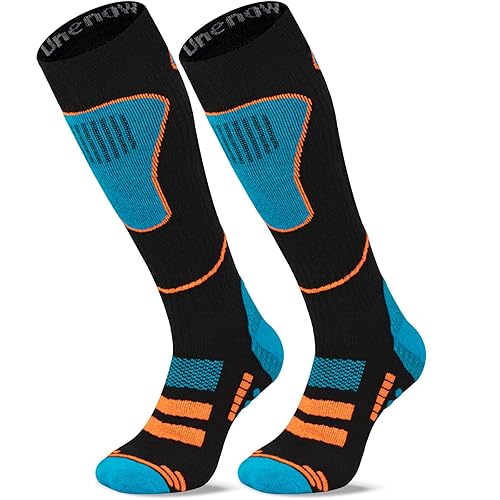 Merino Wool Ski Socks Pairs, Thermal Knee High Warm Socks for