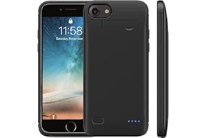 HUGUODONG Battery Case for iPhone 8/7/6s/6/SE 2/3nd Gen(4.7 inch), 10000mAh Portable Charging case for iPhone 8/7/6s/6/SE Extended Battery Pack, Protective Charging case for iPhone 8/7/6s/6/SE 2/3nd Gen