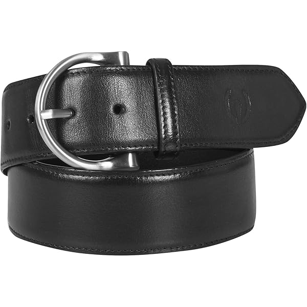 Amazon.com: Tory Repeated Stitch Bridle Leather Belt (Black/Nickle