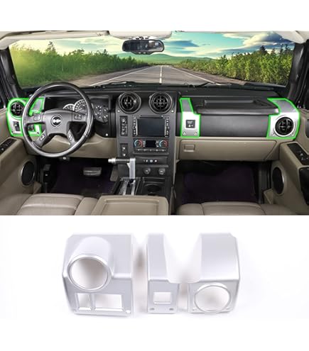 PIUGILH Car Center Control Seat Heating Button Frame Cover - View #7