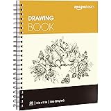 Amazon Basics Drawing Pad, 9"x12", 73 lb. / 120 gsm, 50 Sheets