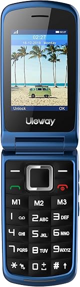 uleway Big Button Unlocked Flip Phone for Elderly 2G SOS 1000mAh Torch FM view 7