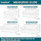 Granbest Premium Thicken Plush Velvet Sofa Cover 3 Seater Green High Stretch view 6