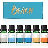 Beach Fragrance Oils, MitFlor Premium Essential Oils for Diffusers for Home, 6x10 ml, Fragrance Oil for Candle Soap Making, Summer Aromatherapy Diffuser Oils Scents, Coastal Linen, Ocean Mist and More