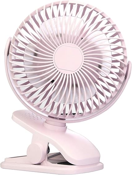 Amazon Tutukoクリップ式ベビーカー扇風機 4000mah充電式バッテリー駆動のミニデスクファン 4速の超静音ポータブルファン 360 曲げusb駆動の個人クリップ式ファン ベビーカー オフィス 家庭 アウトドア用 ピンク Tutuko 携帯扇風機
