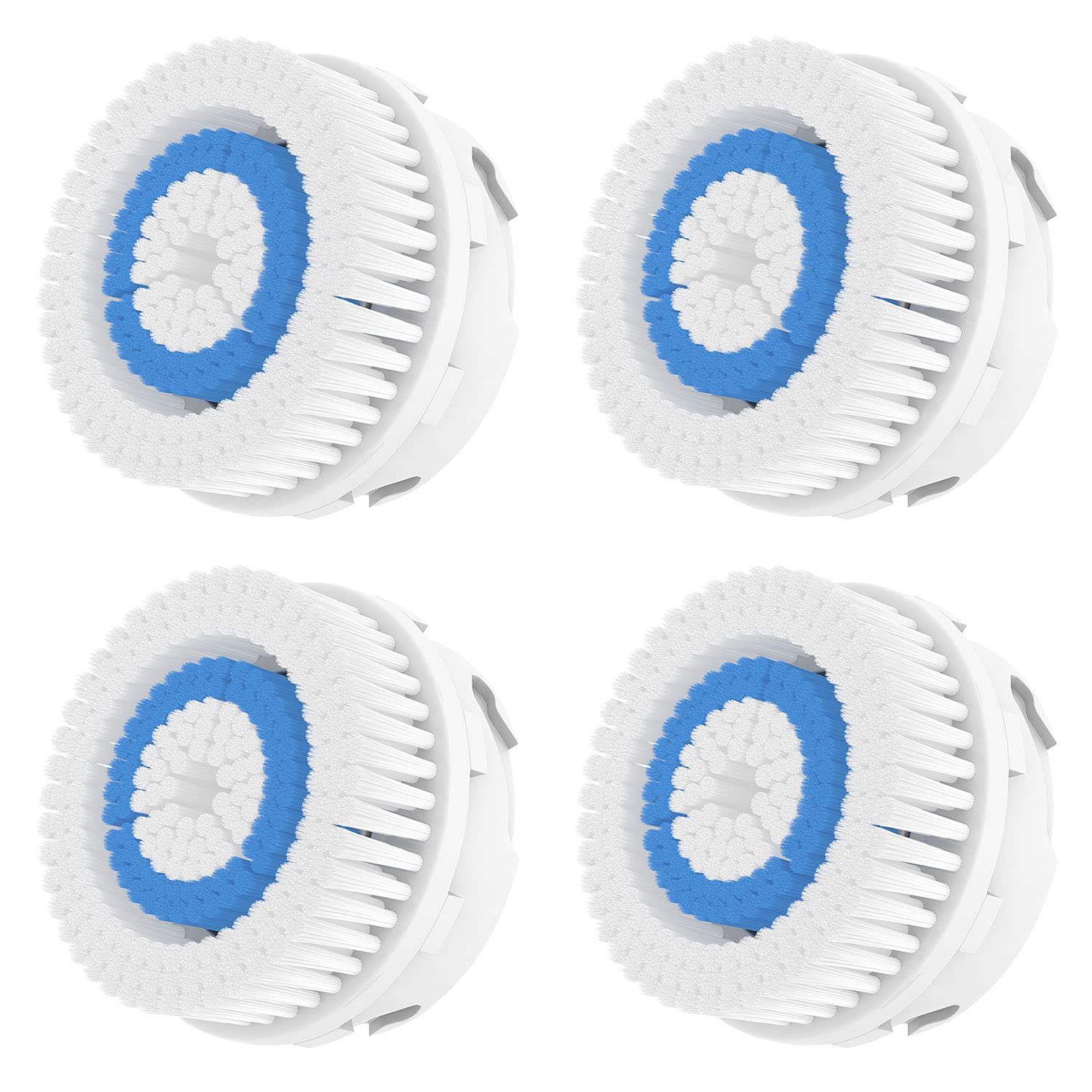 Sierra Clean Replacement Facial Cleansing Brush Heads compatible with Deep Pore Brush Head, 4 pack: Beauty
