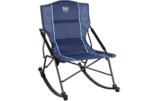 TIMBER RIDGE Folding Rocking Camping Chair - Portable Outdoor Rocker Chair with Carry Bag - Supports 250 lbs
