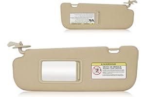 AEAGLE Sun Visor for 2011-2015 Hyundai Elantra (NOT fit GT Model), Left Driver Side Beige Sunvisor Replacement 852103X000TX