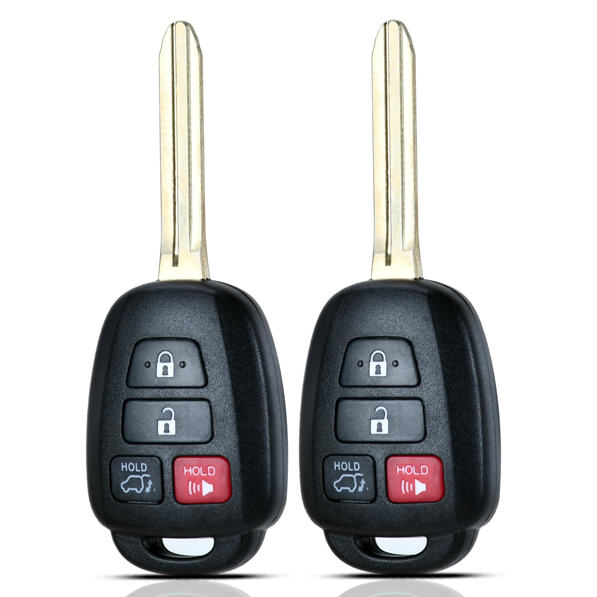 Photo 1 of SUPALAND Key Fob Keyless Entry Fits for Toyota RAV4 Highlander Sequoia 2013 2014 2015 2016 2017 2018 Remote Control Key Replacement 4 Button GQ4-52T 89070-0R100 H-Chip (Set of 2)