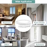 SEGNAYEN Flexible Curtain Track Bay Window 2.5m White PVC with Fittings view 7