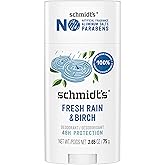Schmidt's Aluminum-Free Deodorant Fresh Rain &amp; Birch Aluminum Free 2.65 oz | Natural Origin Ingredients. Fresh Rain &amp; Birch Scent